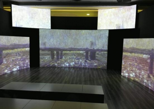 AVANZA帥映激光工程投影 數字創意重塑莫奈印象，引領展覽展示服務新紀元